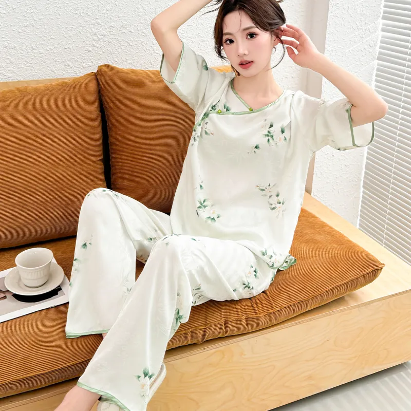 LoveEsteem Pajama Set Women's Light Green-3