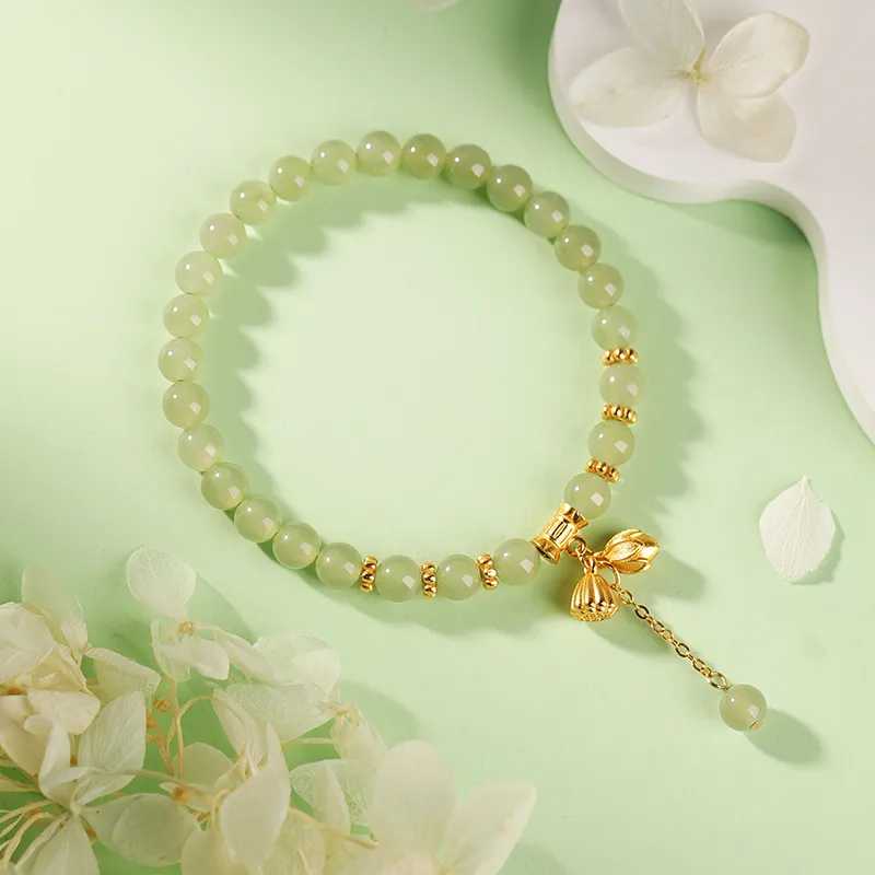 Baozhi Hetian Jade Bracelets Green Jade Unisex-2