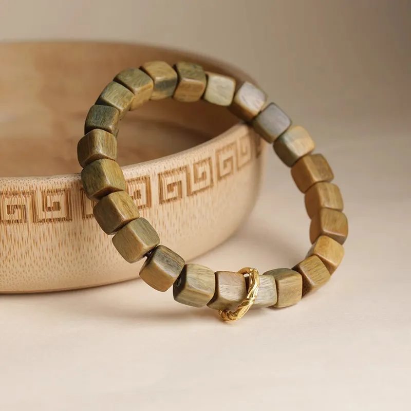 Baozhi Green Sandalwood Bracelets Unisex-5