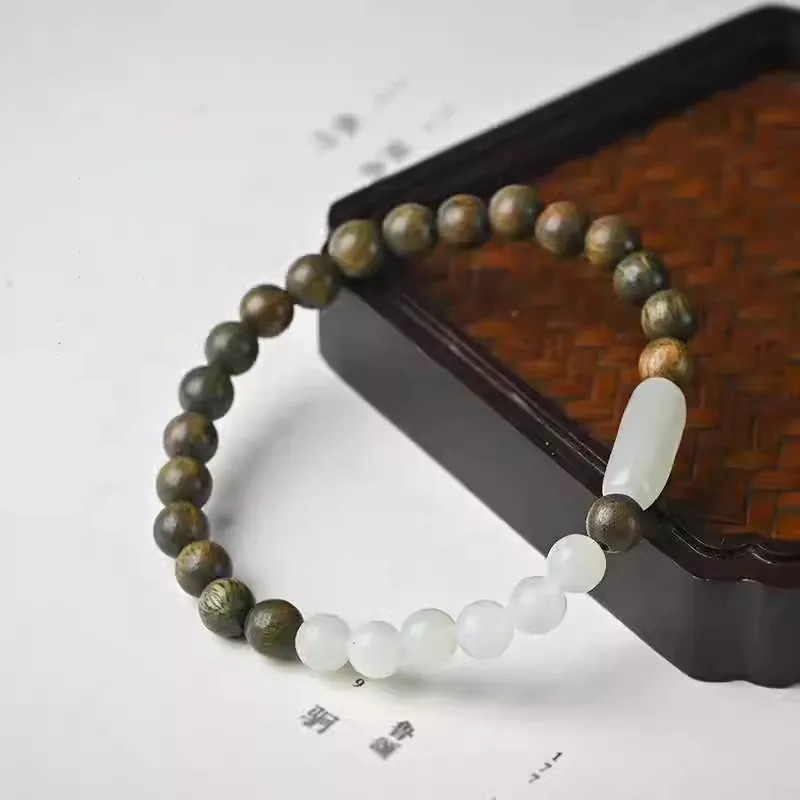 Baozhi Green Sandalwood Bracelets Unisex-4