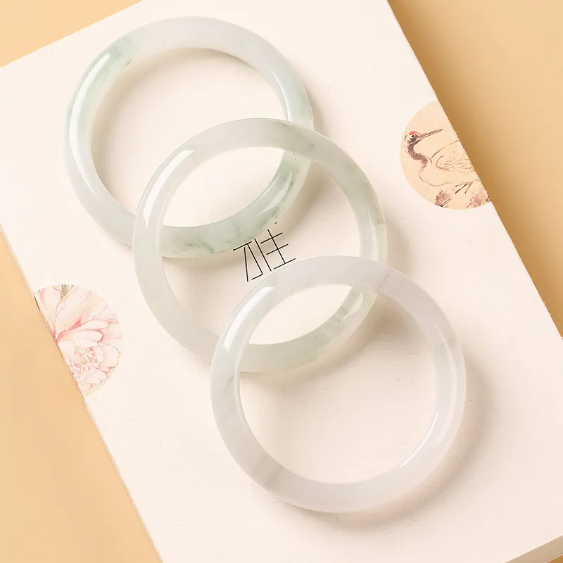 Baozhi Tianshan Jade Jade Bangles Women's-3