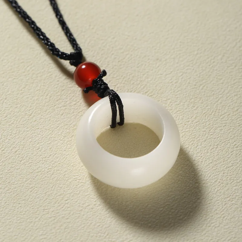 Baozhi White Jade Bodhi Necklaces Unisex-7