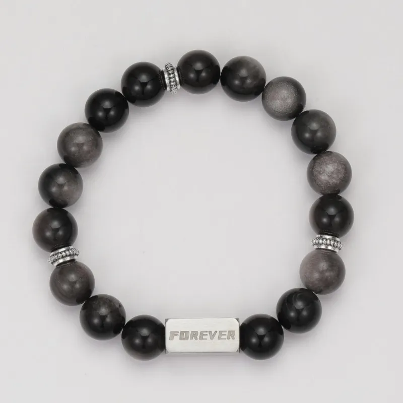 Baozhi Obsidian Obsidian Bracelets Unisex-3