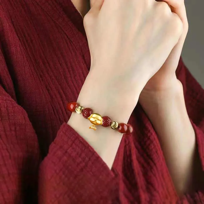 Baozhi Cinnabar Bracelets Unisex-32
