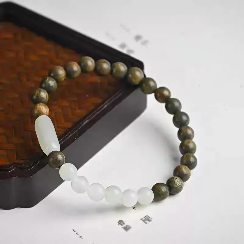 Baozhi Green Sandalwood Bracelets Unisex-2