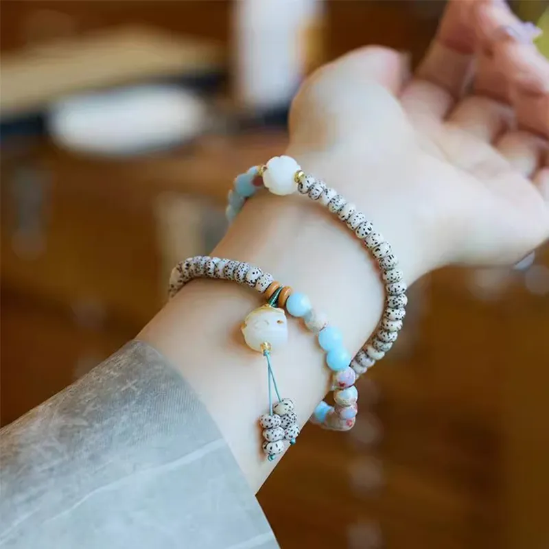 Baozhi Star Moon Bodhi Seeds Bracelets Unisex-2