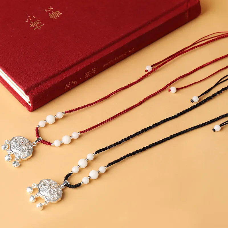 Baozhi Colored Glaze Necklaces Women's-5
