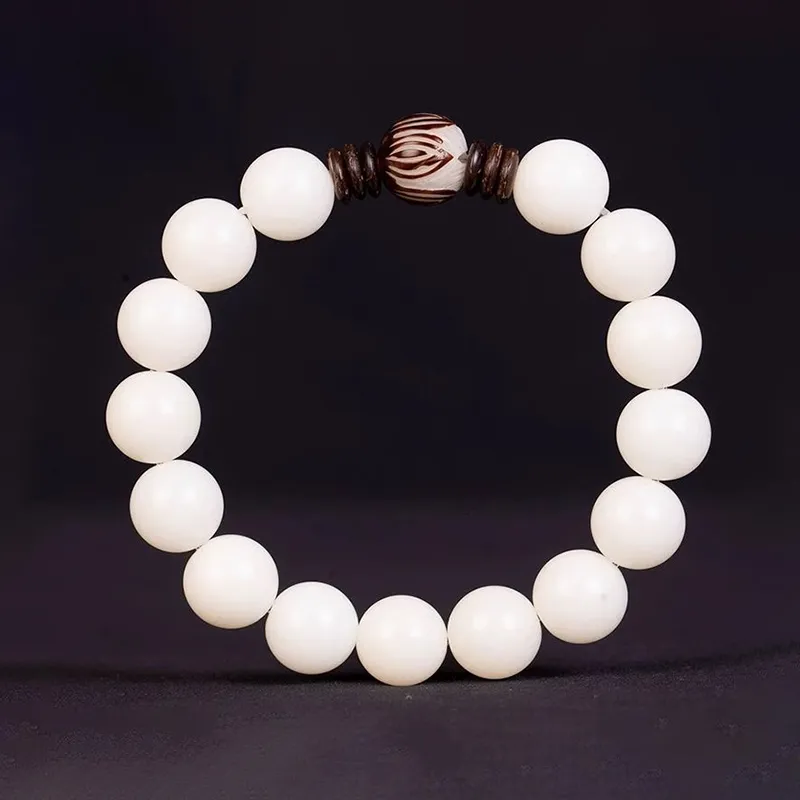 Baozhi White Jade Bodhi Bracelets Unisex-6