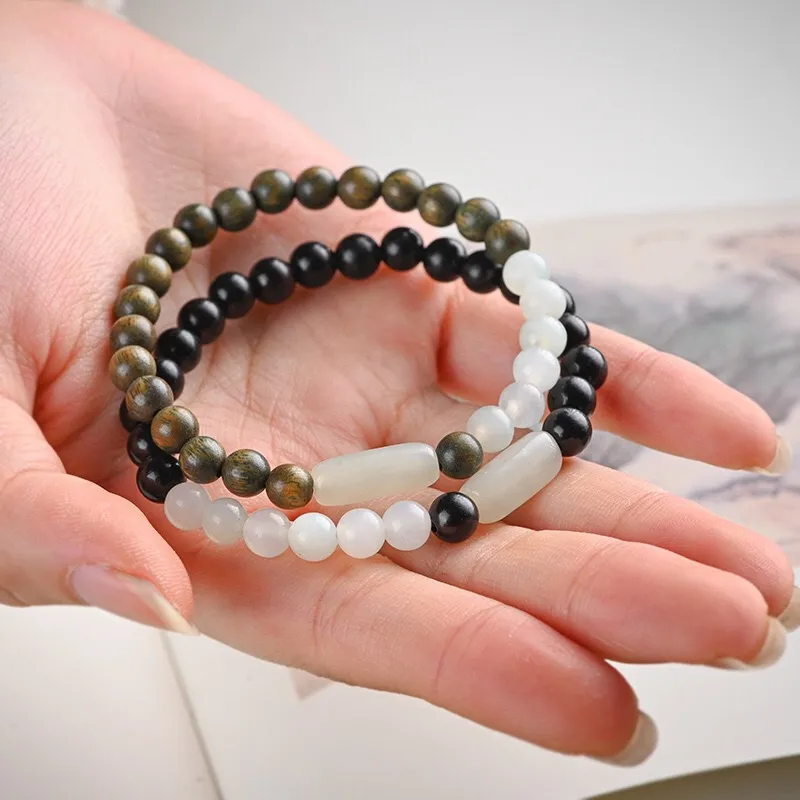 Baozhi Green Sandalwood Bracelets Unisex-1