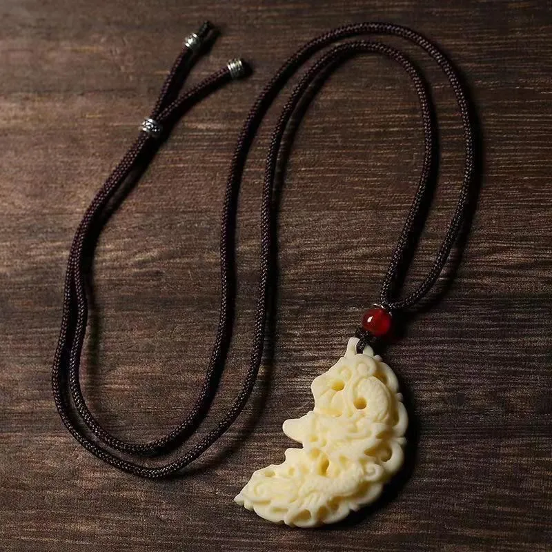 Baozhi Ivory Nut Necklaces Unisex-3