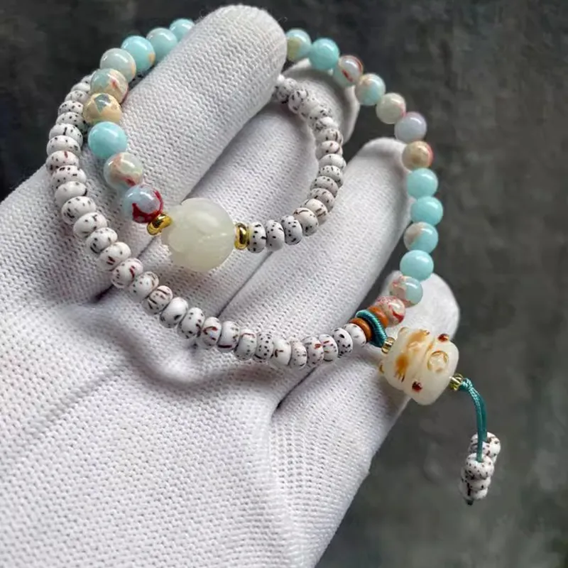 Baozhi Star Moon Bodhi Seeds Bracelets Unisex-4