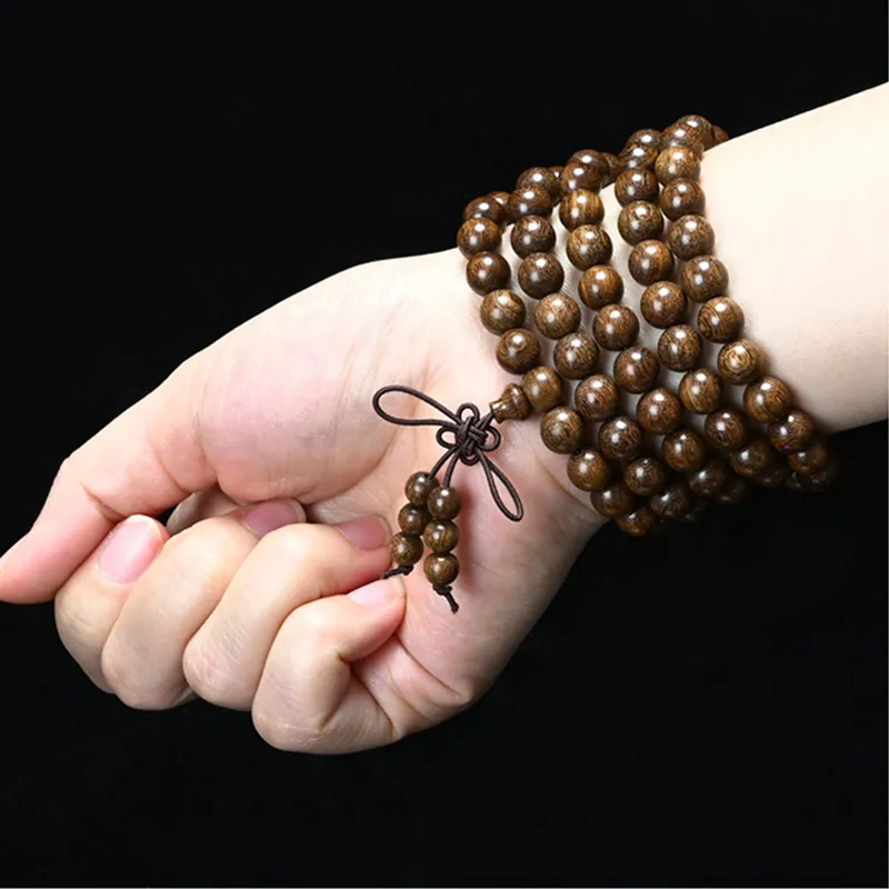Baozhi Golden Sandalwood Bracelets Unisex-1