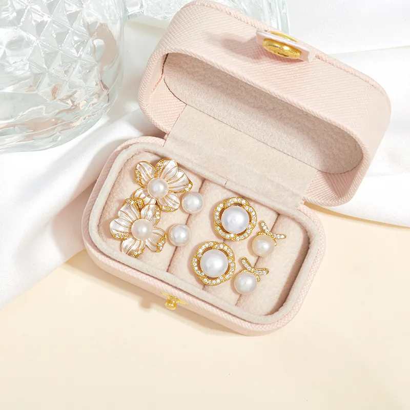 Taste The Color Pearl Stud Earrings Women's-17