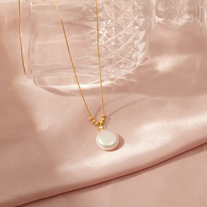 Taste The Color Pearl Necklaces Women's-11