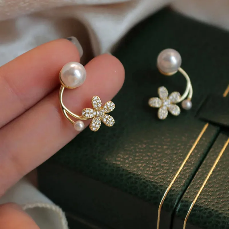 Taste The Color Pearl Clip On Earrings Women's-5