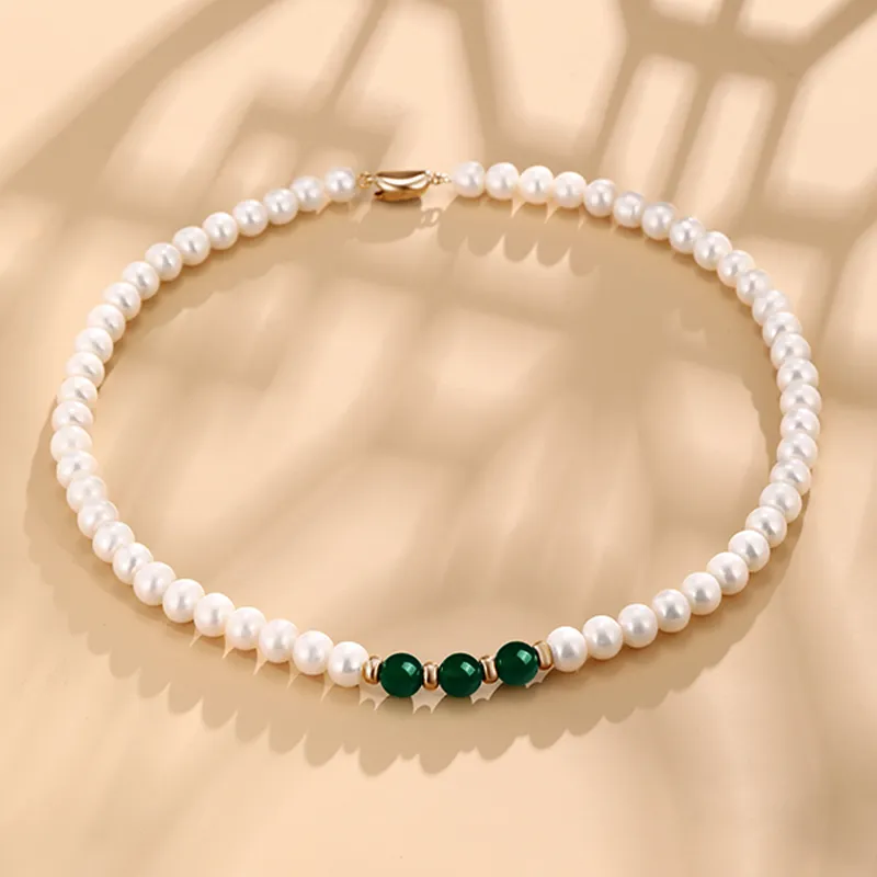 Taste The Color Pearl Necklaces Women's-9