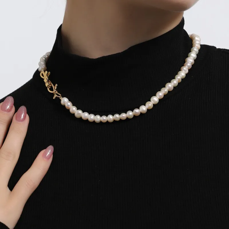 Taste The Color Pearl Necklaces Women's-1