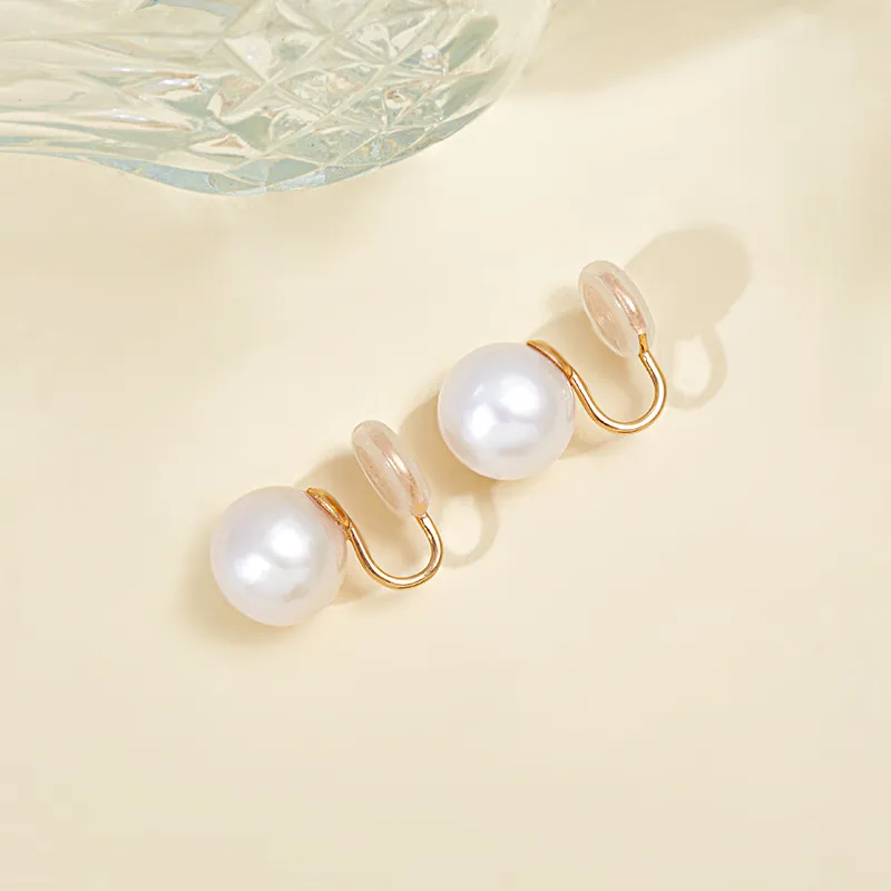Taste The Color Freshwater Pearl Clip On Earrings Women's-2