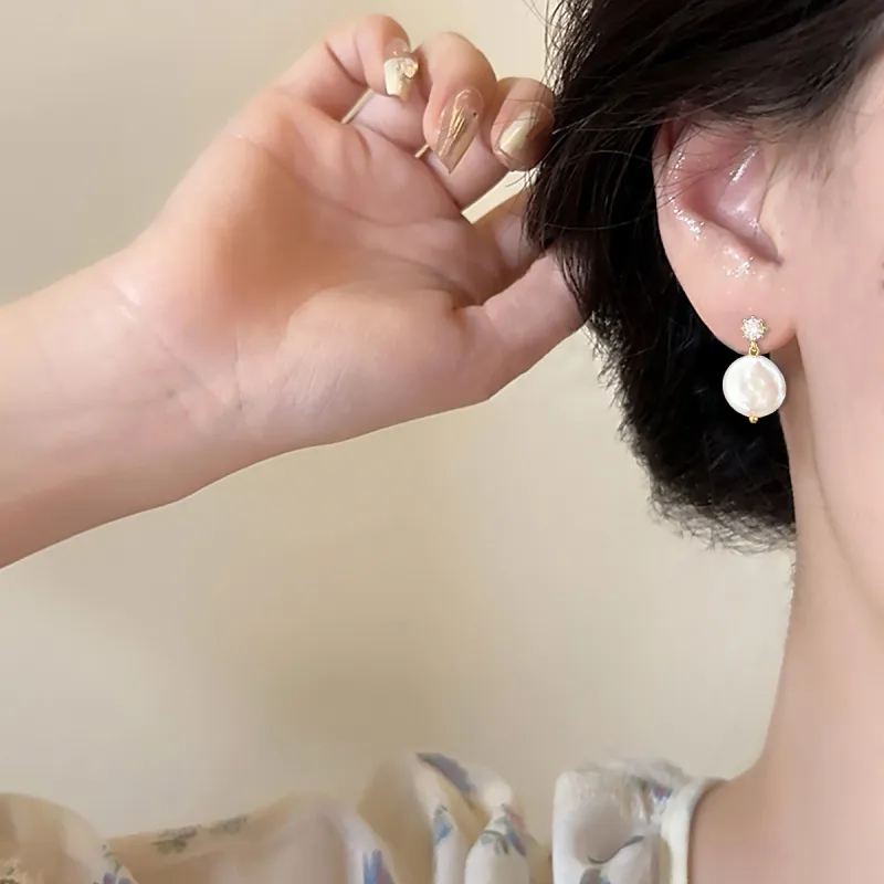 Taste The Color Pearl Earrings Women's-1