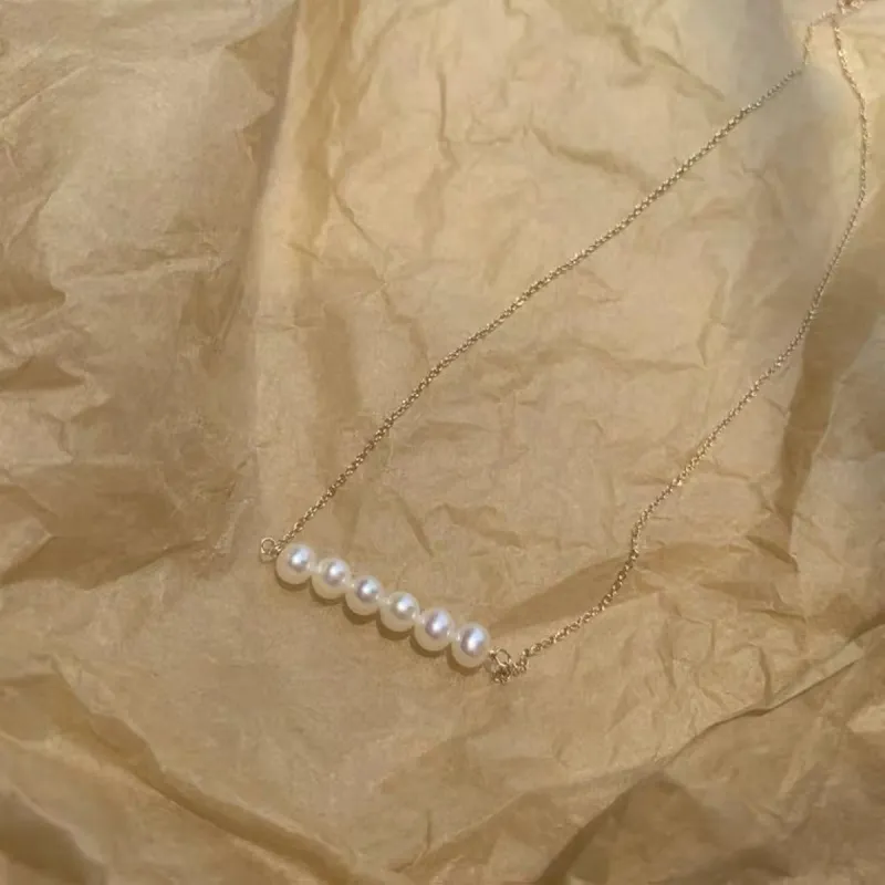 Taste The Color Pearl Necklaces Women's-4