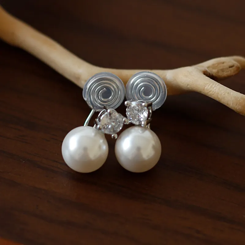 Taste The Color Pearl Clip On Earrings Women's-9