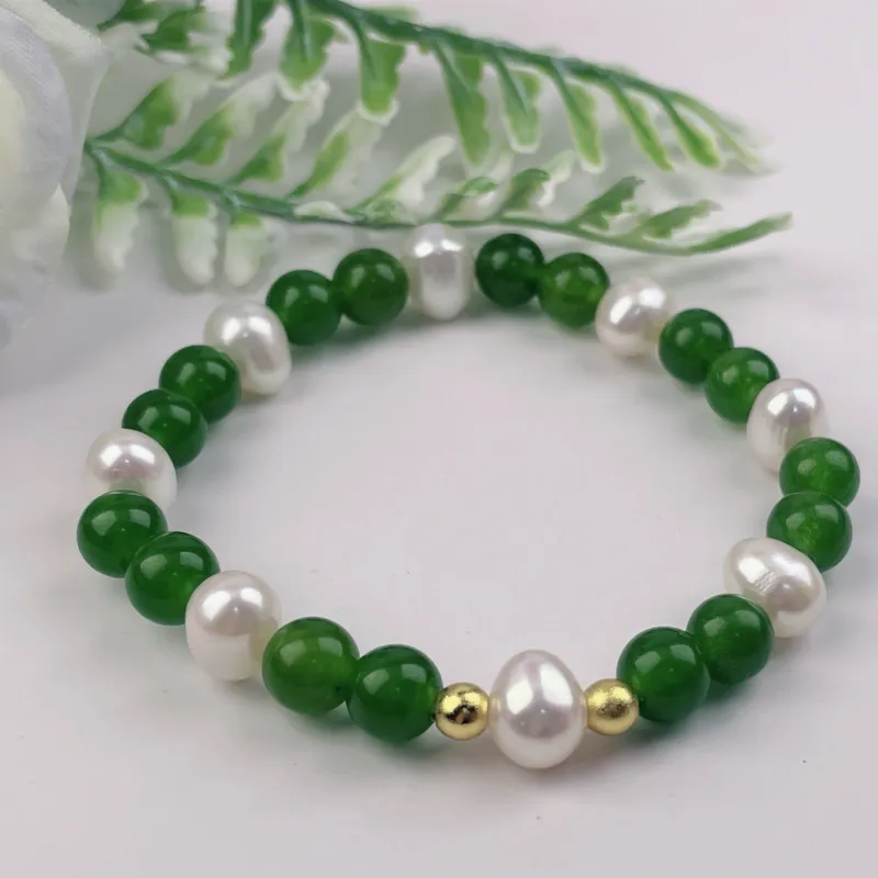 Taste The Color Natural Chalcedony Bracelets Women's-6