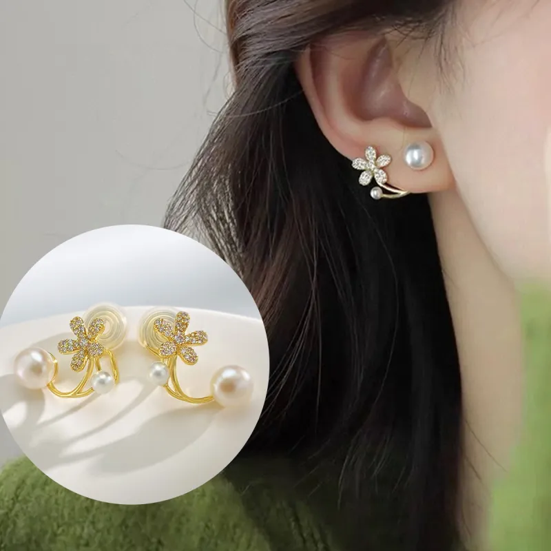 Taste The Color Pearl Clip On Earrings Women's-1