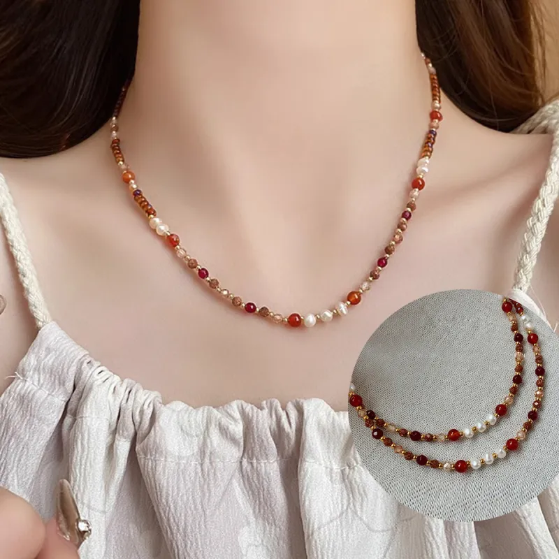 Taste The Color Freshwater Pearl Necklaces Women's-1