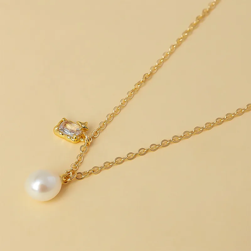 Taste The Color Pearl Necklaces Women's-3