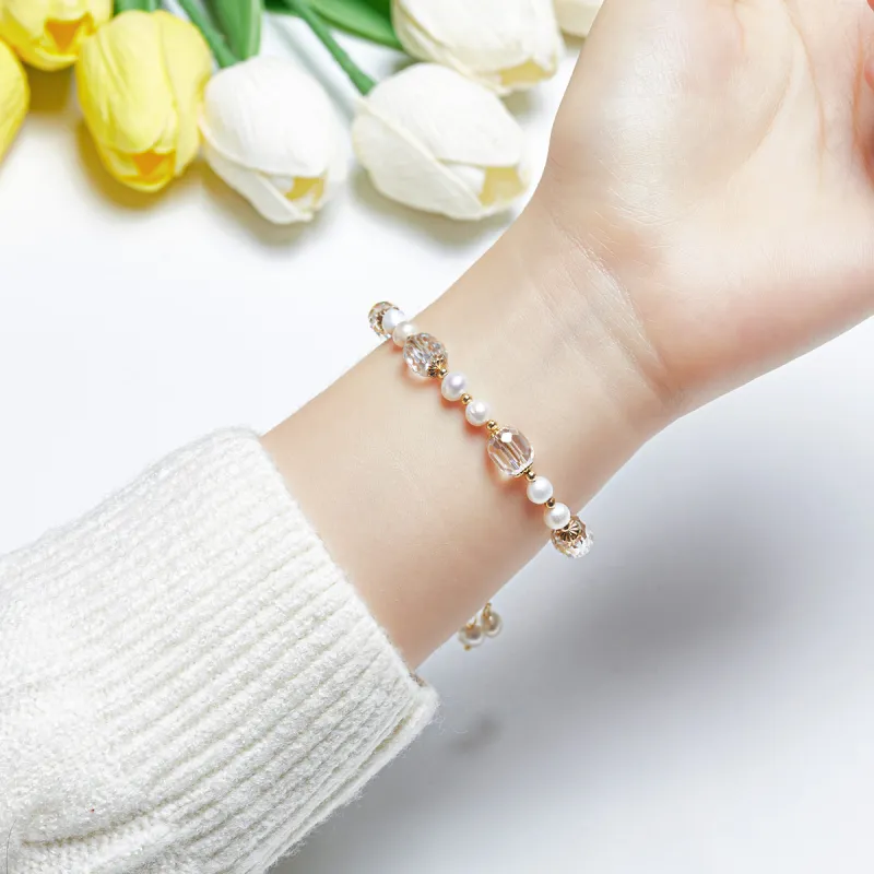 Taste The Color Freshwater Pearl Bracelets Women's-16