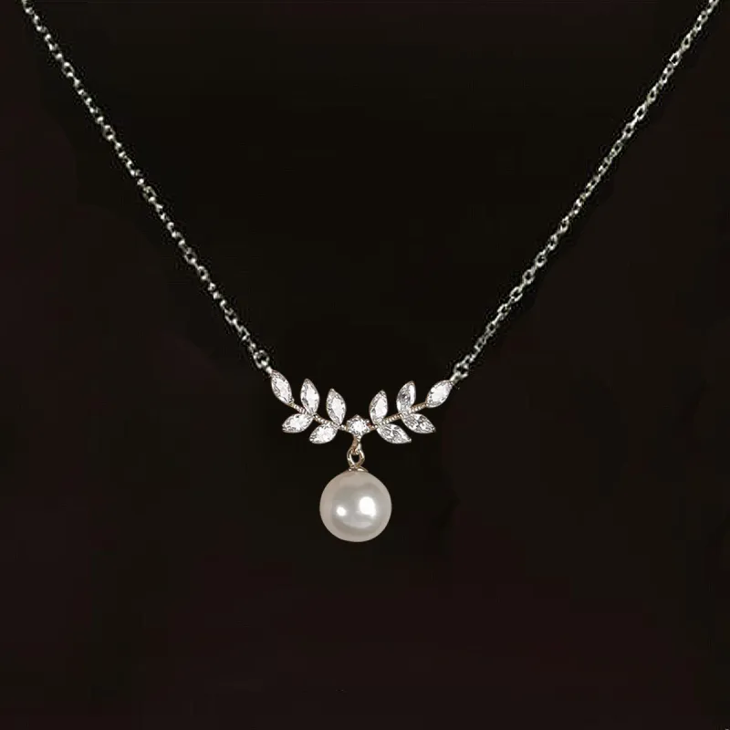 Taste The Color Pearl Necklaces Women's-4