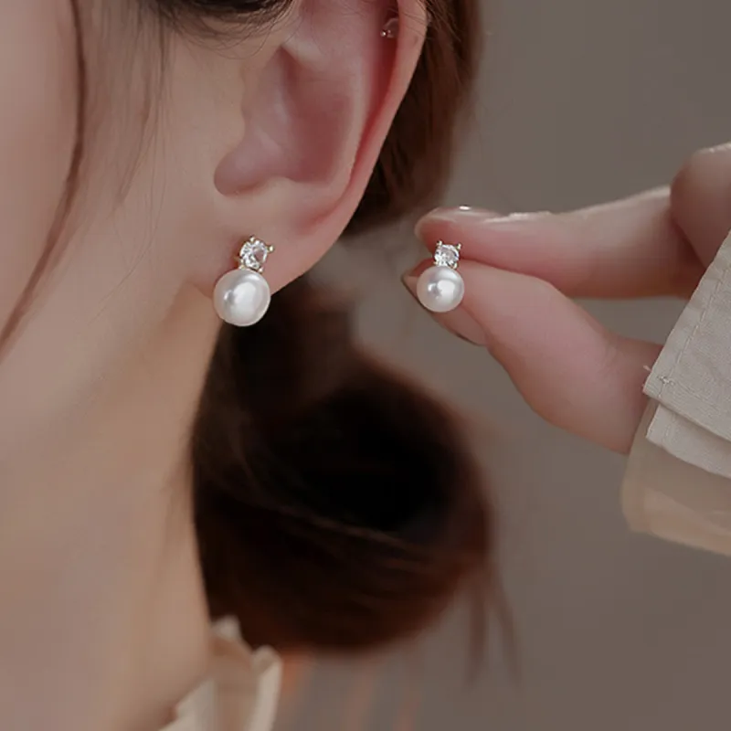 Taste The Color Pearl Clip On Earrings Women's-8