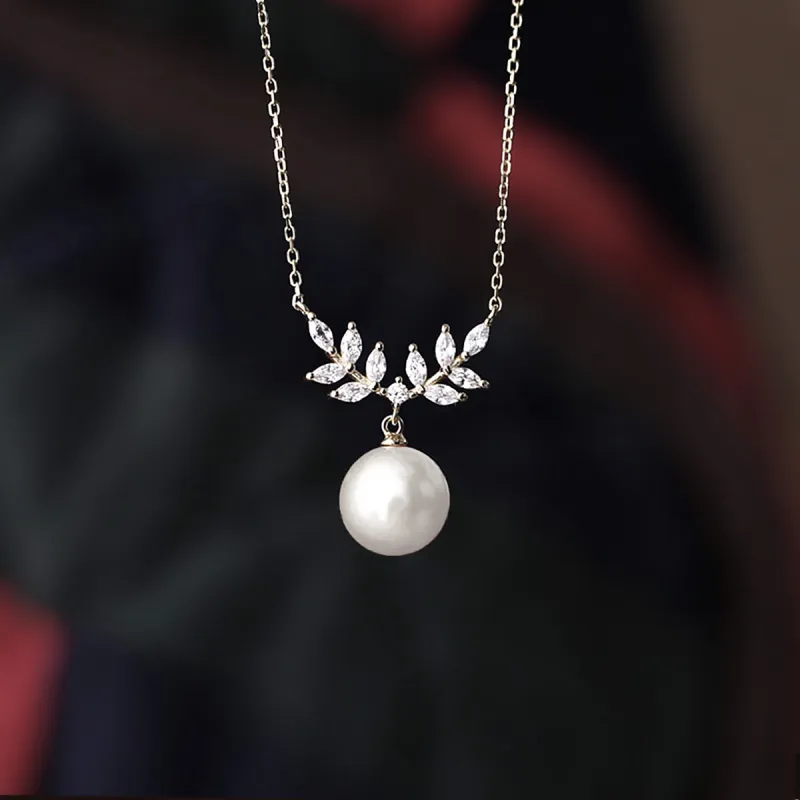 Taste The Color Pearl Necklaces Women's-3