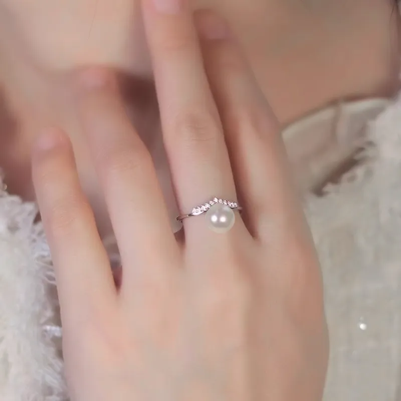 Taste The Color Freshwater Pearl Rings Women's-5
