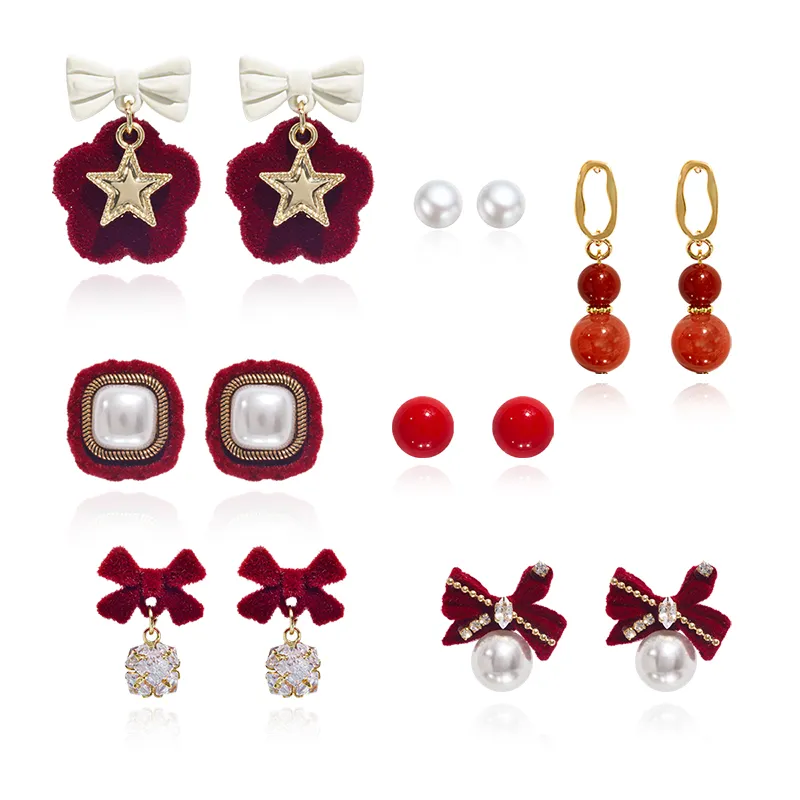 Taste The Color Pearl Stud Earrings Women's-1