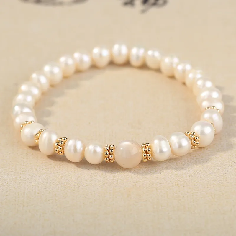 Taste The Color Pearl Bracelets Women's-19