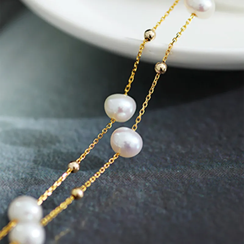 Taste The Color Freshwater Pearl Necklaces Women's-4