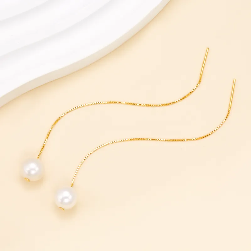Taste The Color Pearl Drop Earrings Women's-3