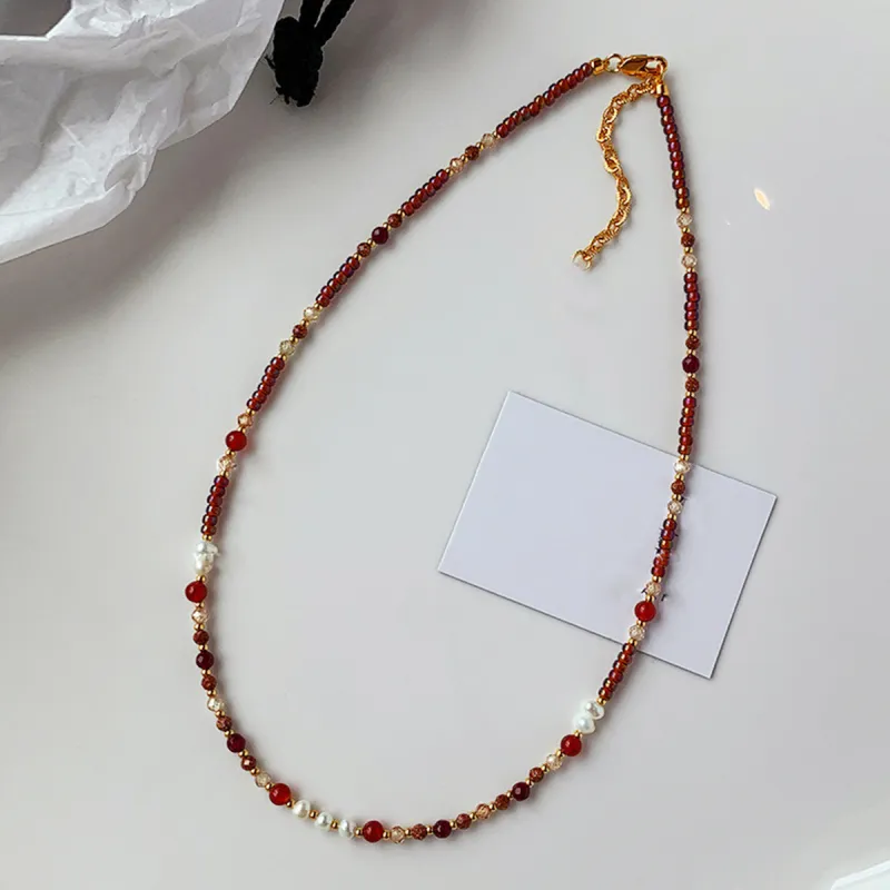 Taste The Color Freshwater Pearl Necklaces Women's-5