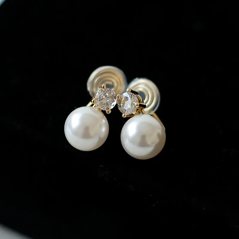 Taste The Color Pearl Clip On Earrings Women's-4