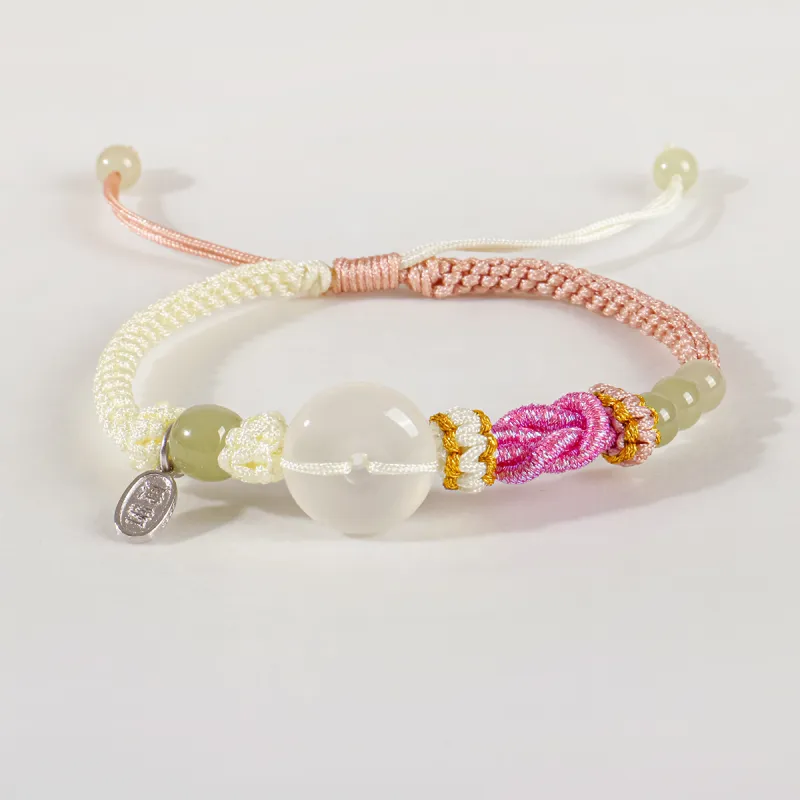 Taste The Color Natural Chalcedony Bracelets Unisex-7