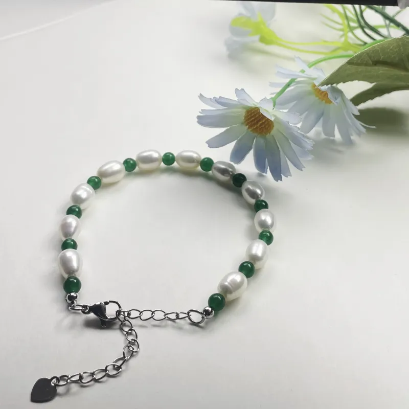 Taste The Color Natural Chalcedony Bracelets Women's-2
