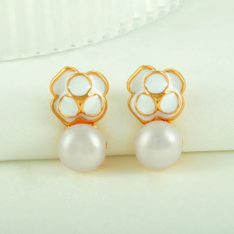 Taste The Color Pearl Earrings Women's-4