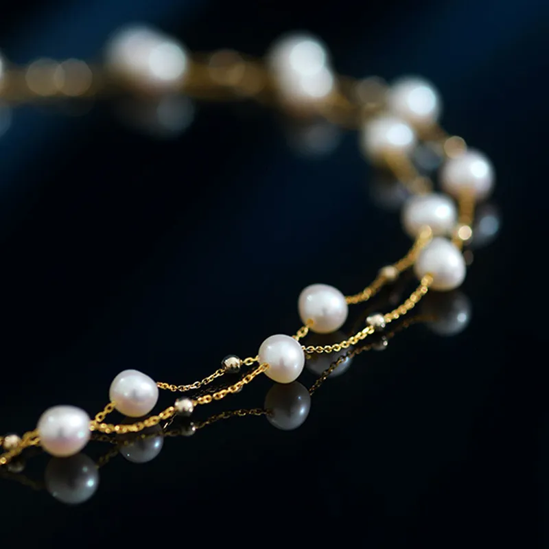 Taste The Color Freshwater Pearl Necklaces Women's-2