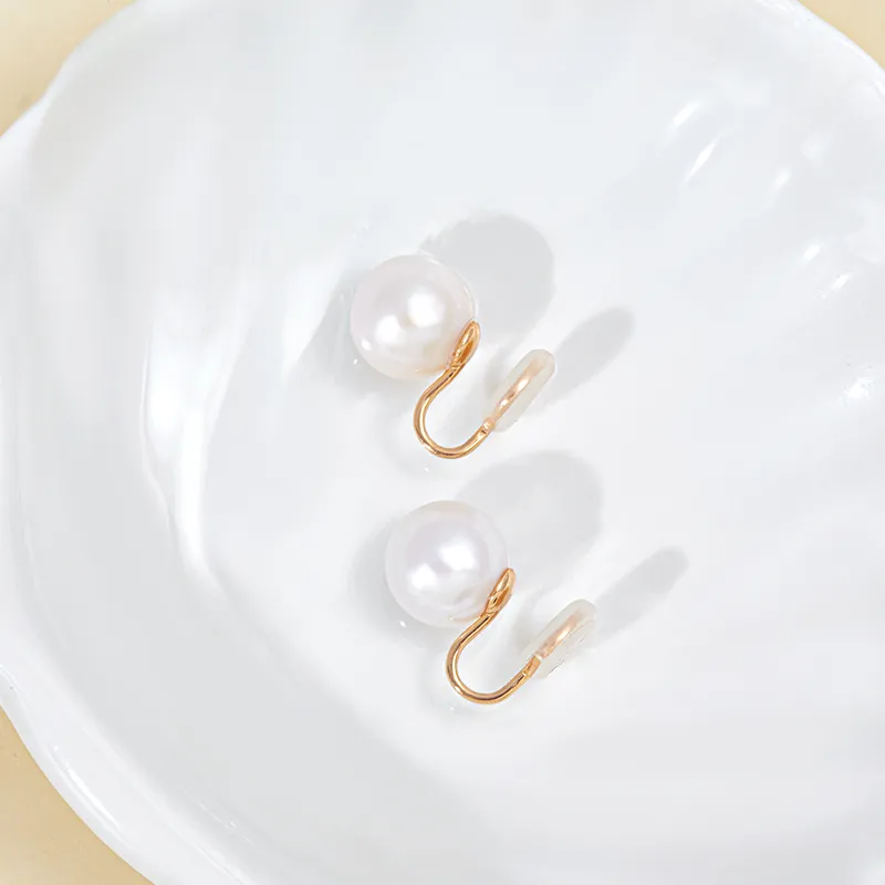 Taste The Color Freshwater Pearl Clip On Earrings Women's-3