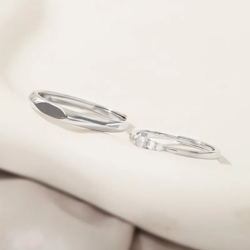 Taste The Color 925 Sterling Silver Rings Unisex-5
