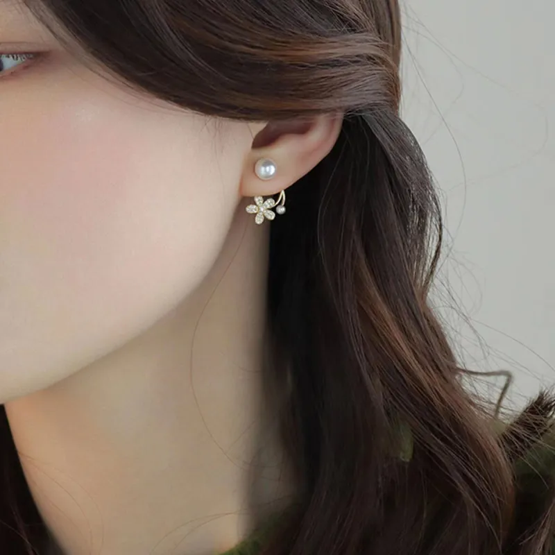 Taste The Color Pearl Clip On Earrings Women's-4