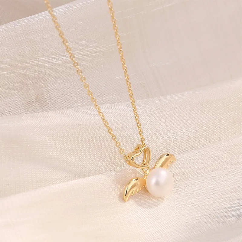 Taste The Color Pearl Necklaces Women's-2