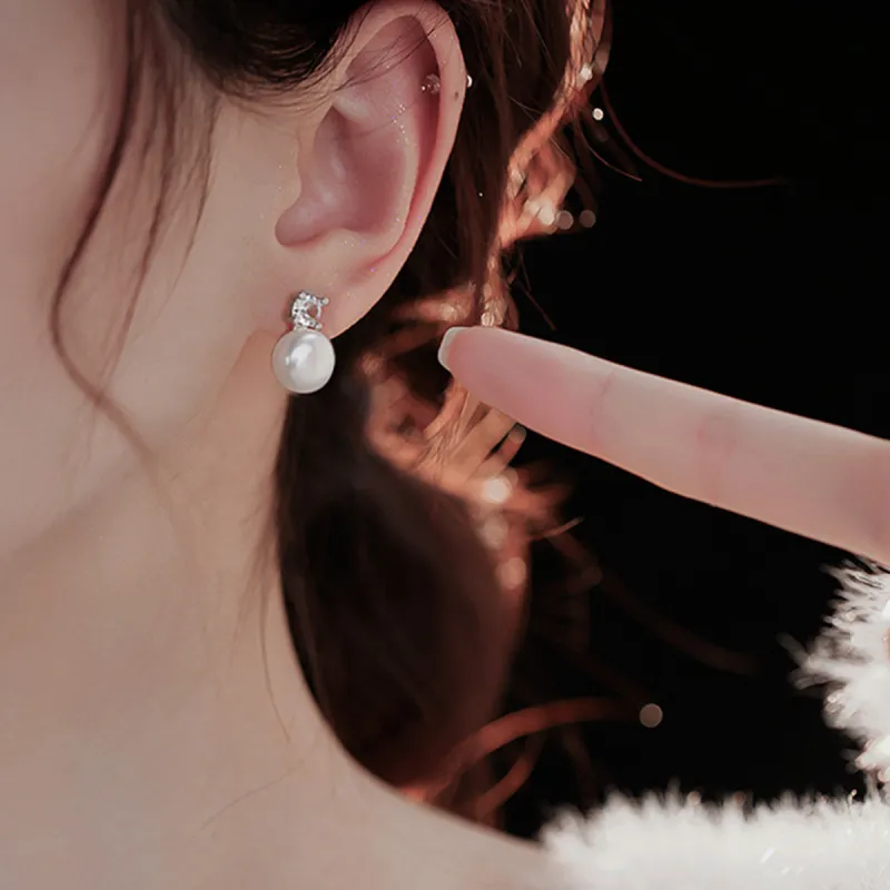 Taste The Color Pearl Clip On Earrings Women's-7
