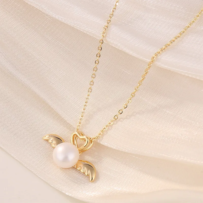 Taste The Color Pearl Necklaces Women's-4